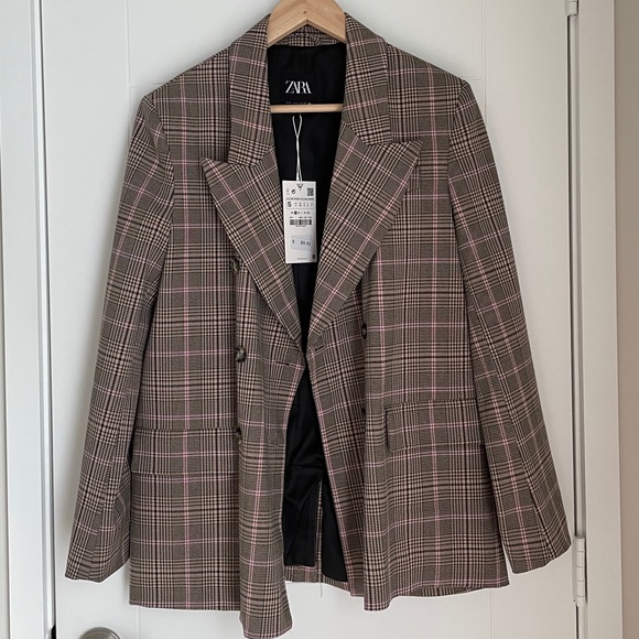 Plaid Oversized Blazer - Picture 1 of 7